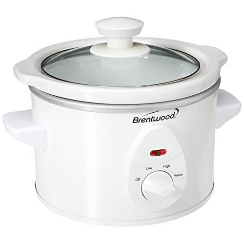  [아마존베스트]Brentwood Slow Cooker, 1.5 Quart, White