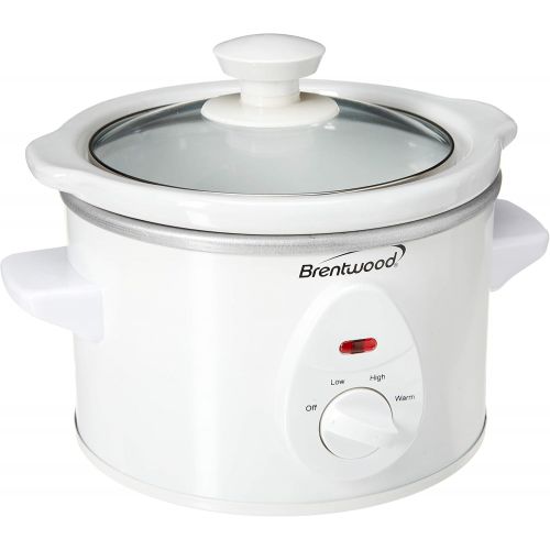  [아마존베스트]Brentwood Slow Cooker, 1.5 Quart, White