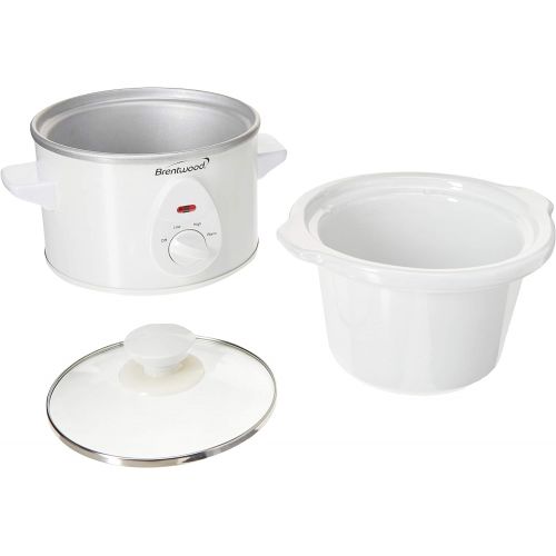  [아마존베스트]Brentwood Slow Cooker, 1.5 Quart, White