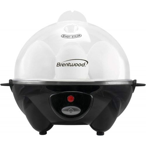  [아마존베스트]Brentwood TS-1045BK Appliances Electric Egg Cooker with Auto Shutoff (Black), One Size