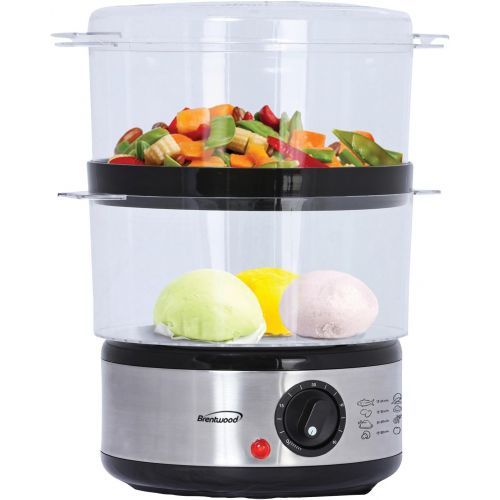  [아마존베스트]Brentwood Electric 2-Tier, 5 Quart, Stainless Steel