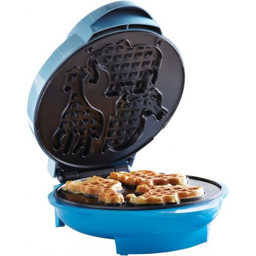  [아마존베스트]Brentwood Animal Shape Waffle Maker Machine, Non-Stick, Blue