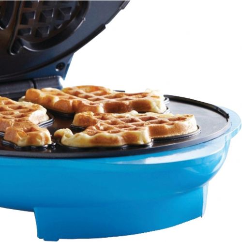  [아마존베스트]Brentwood Animal Shape Waffle Maker Machine, Non-Stick, Blue