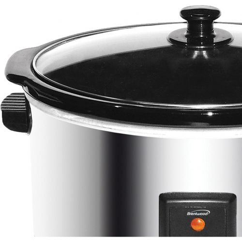  Brentwood Appliances SC-170S 8qt Slow Cooker, Silver