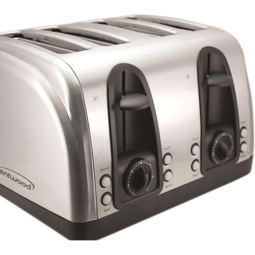  Brentwood Appliances TS-445S 4-Slice Elegant Toaster with Brushed Stainless Steel Finish