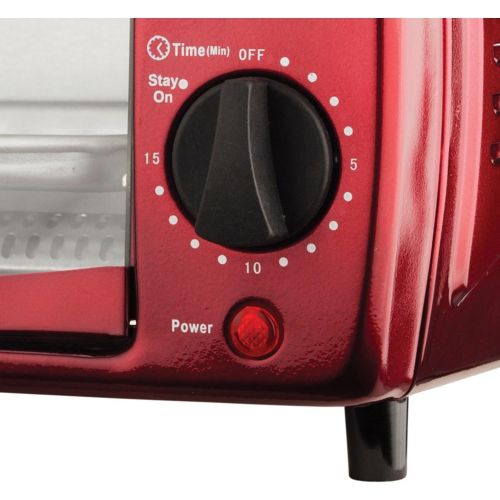  Brentwood TS-345R Toaster, 14.5 x 9.5 x 8.5-Inch, Red Tone