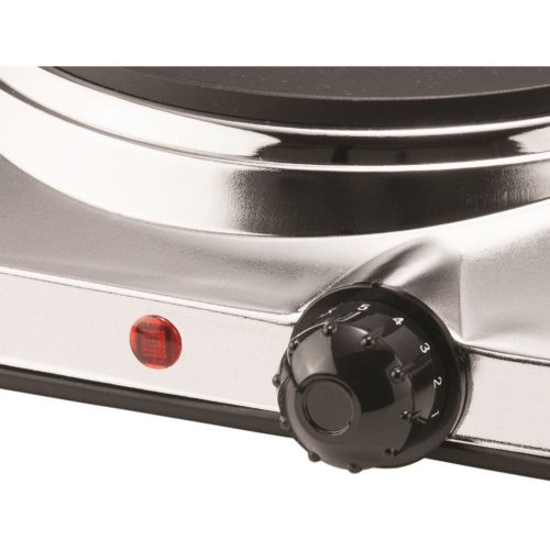  Brentwood TS-372 1440w Double Electric Hotplate, Silver