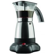 Brentwood Electric 6 Cup Moka Espresso Maker in Silver - 6.5 x 9 x 6