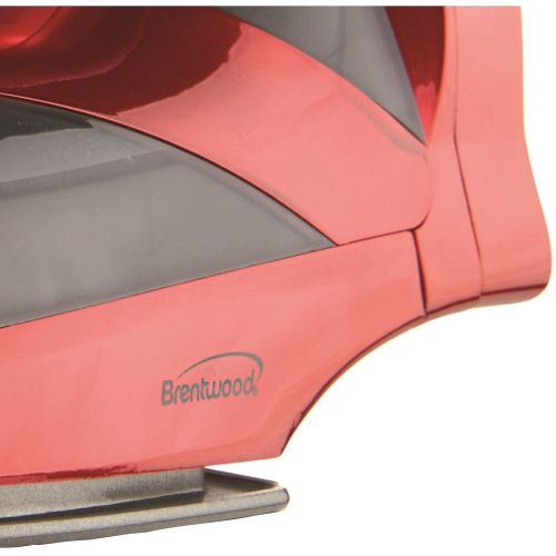 Brentwood MPI-59 Steam Iron With Retractable Cord, Red