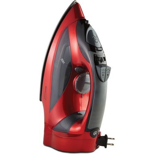  Brentwood MPI-59 Steam Iron With Retractable Cord, Red