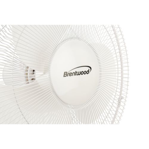  Brentwood Appliances Brentwood Kool Zone 16 Oscillating Desk 3-Speed Fan, White