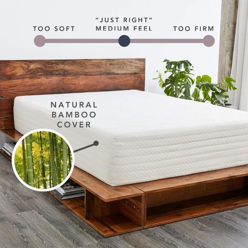  Brentwood Home Cypress Mattress, Greenguard Gold & CertiPUR Certified Non Toxic, Soft Eco Cover, Cool Gel Memory Foam, 25-Year Warranty, Made in California, 13-Inch, King Size