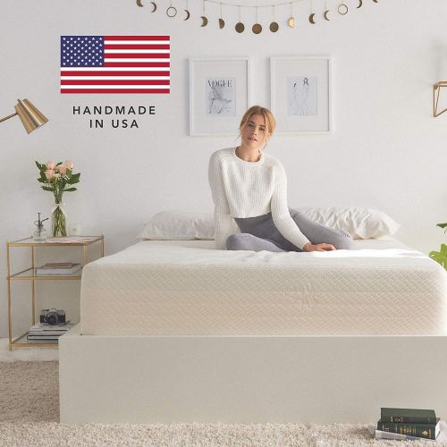  Brentwood Home 13-Inch Gel HD Memory Foam Mattress, Made in USA, CertiPUR-US, 25 Year Warranty, Natural Wool Sleep Surface and Bamboo Cover, Full Size