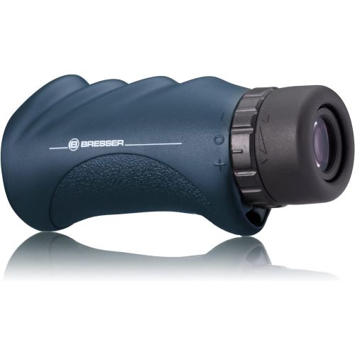  [아마존베스트]Bresser Nautic monocular 8 x 25 with waterproof housing and nitrogen filling with 122m large field of vision, BaK-4 glass and multi-layer coating, including hand strap and transpor