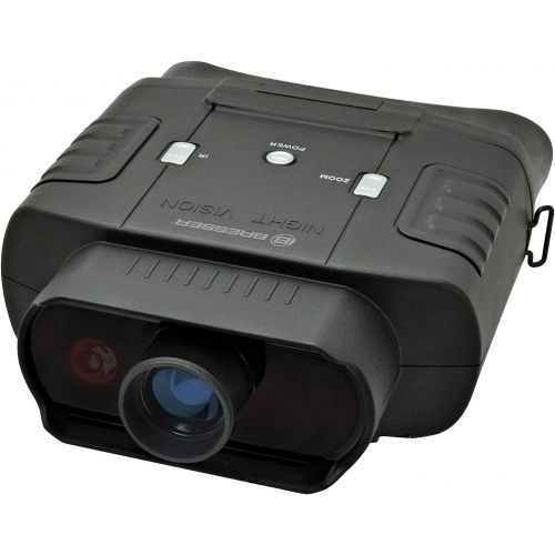  [아마존베스트]Bresser Digital Binocular Night Vision Device 3 x 20, with Large Display for Comfortable Viewing Day and Night, with Integrated 7-Level Infrared Lighting, Including Carry Bag