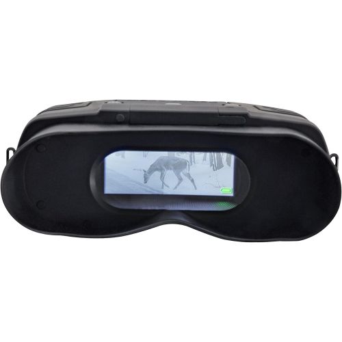  [아마존베스트]Bresser Digital Binocular Night Vision Device 3 x 20, with Large Display for Comfortable Viewing Day and Night, with Integrated 7-Level Infrared Lighting, Including Carry Bag