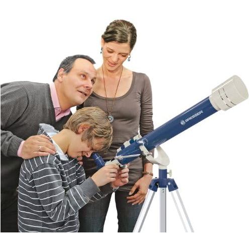  [아마존베스트]Bresser Junior Telescope 60/700 AZ Refractor Telescope - Blue/Grey