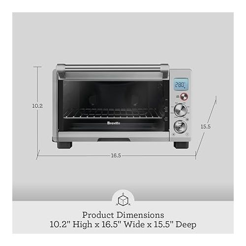 브레빌 Breville Smart Oven Compact Convection BOV670BSS, Brushed Stainless Steel