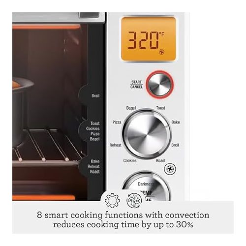 브레빌 Breville Smart Oven Compact Convection BOV670BSS, Brushed Stainless Steel