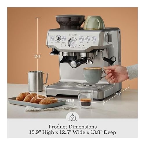 브레빌 Breville RM-BES870XL Barista Express Espresso Machine, Stainless Steel (Certified Remanufactured)