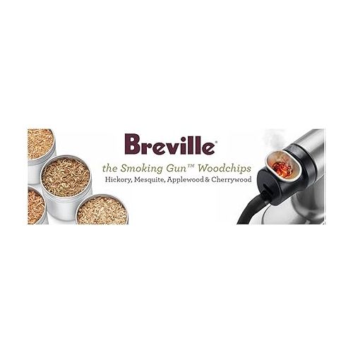 브레빌 Breville Smoking Gun Classic Smokehouse Wood Kit, 4 pack (Hickory, Mesquite, Applewood, and Cherrywood)