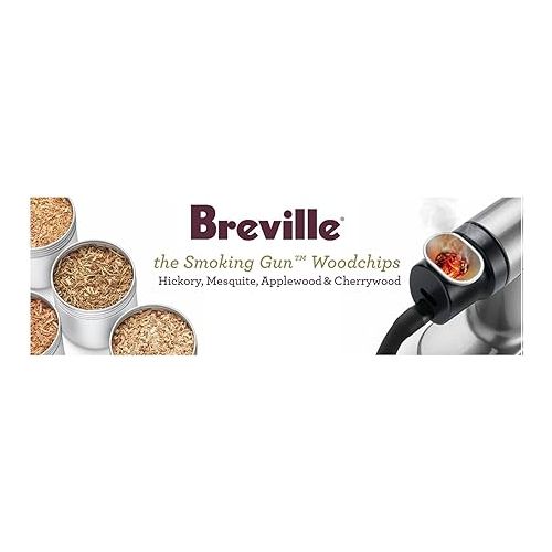 브레빌 Breville Smoking Gun Classic Smokehouse Wood Kit, 4 pack (Hickory, Mesquite, Applewood, and Cherrywood)