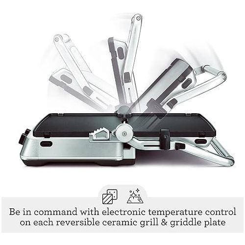 브레빌 Breville Sear & Press Grill BGR700BSS, Brushed Stainless Steel