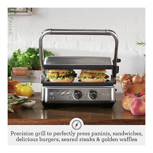 브레빌 Breville Sear & Press Grill BGR700BSS, Brushed Stainless Steel