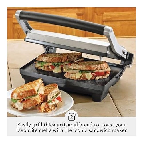 브레빌 Breville Panini Duo BSG520XL Brushed Stainless Steel