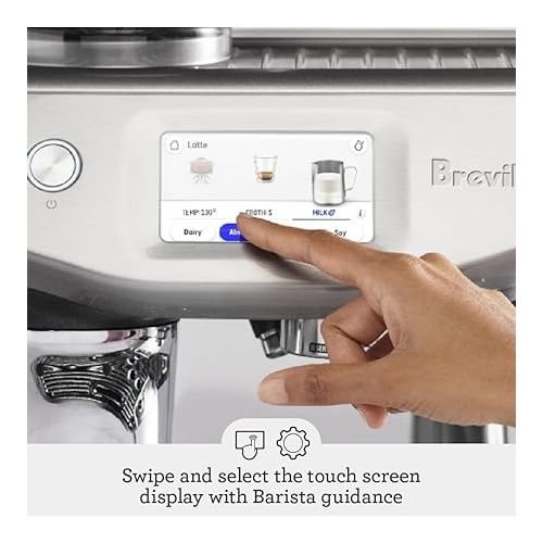 브레빌 Breville Barista Touch Impress Espresso Machine BES881BSS, Brushed Stainless Steel