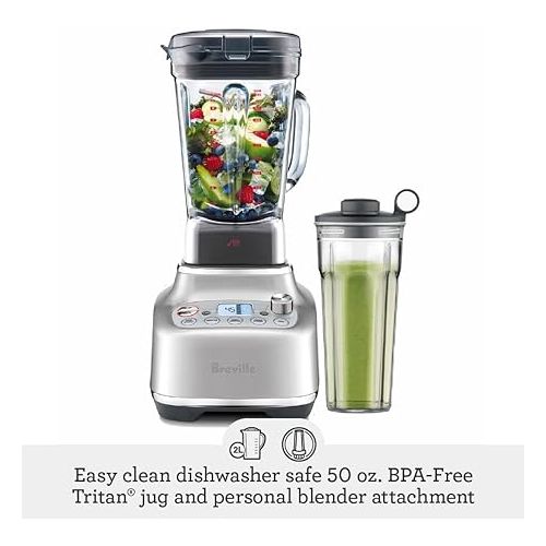 브레빌 Breville Super Q Blender BBL920BSS, Brushed Stainless Steel