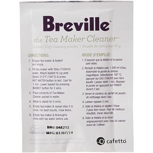 브레빌 Breville Revive Organic Tea Maker Cleaner, 4 Pack BTM100