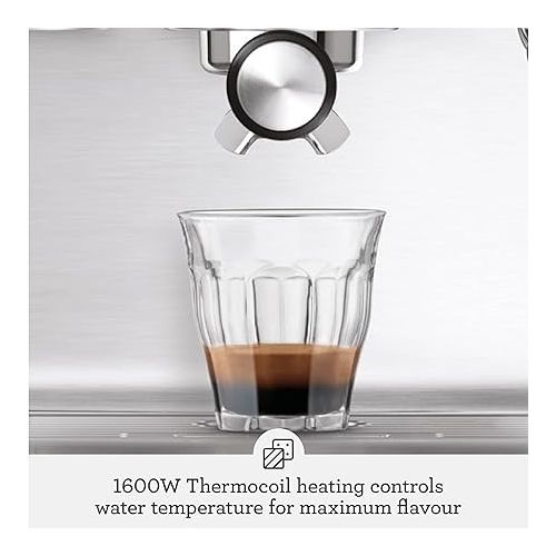 브레빌 Breville Duo Temp Pro Espresso Machine BES810BSS, Brushed Stainless Steel