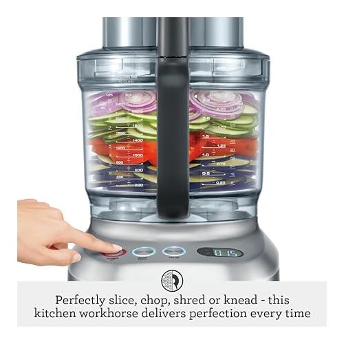 브레빌 Breville Sous Chef Pro 16 Cup Food Processor BFP800XL, Brushed Stainless Steel