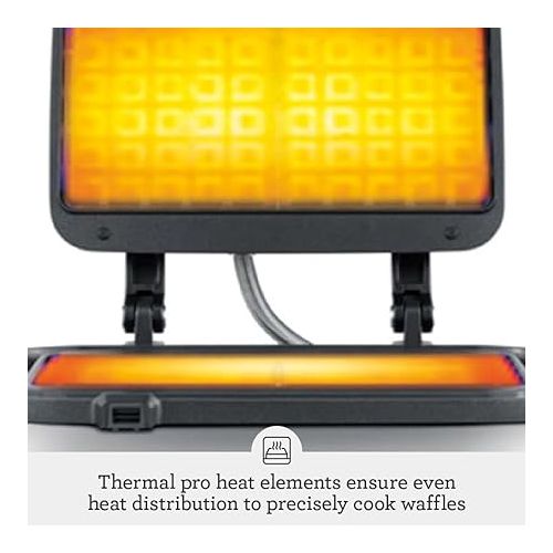 브레빌 Breville Smart Waffle Maker BWM604BSS, 4 Slice