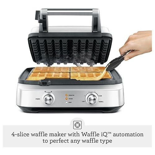 브레빌 Breville Smart Waffle Maker BWM604BSS, 4 Slice