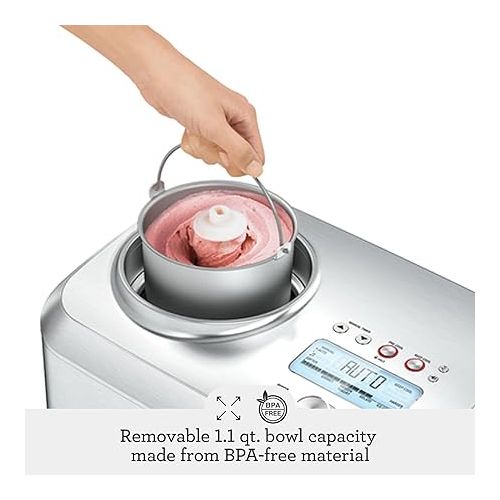 브레빌 Breville Smart Scoop Ice Cream Maker BCI600XL, Brushed Stainless Steel