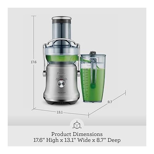 브레빌 Breville Juice Fountain Cold Plus BJE530BSS, Brushed Stainless Steel