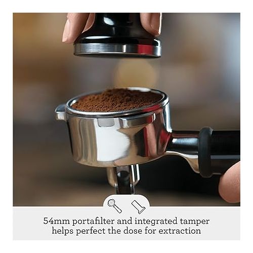 브레빌 Breville Infuser Espresso Machine BES840XL, Brushed Stainless Steel