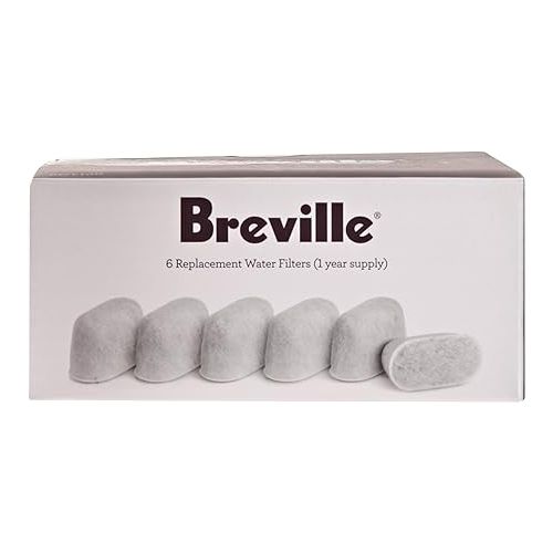 브레빌 Breville Charcoal Filters, 6 pack, for use with the Breville Barista Pro (BES878), Breville Barista Express (BES870), and Breville Infuser (BES840) Espresso Machines