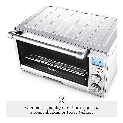 브레빌 Breville Compact Smart Oven BOV650XL, Brushed Stainless Steel