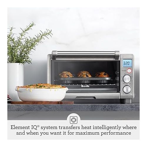 브레빌 Breville Compact Smart Oven BOV650XL, Brushed Stainless Steel