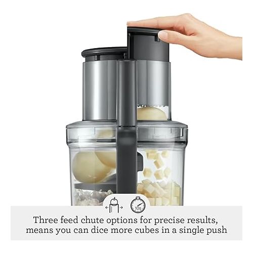 브레빌 Breville Sous Chef Peel and Dice 16 Cup Food Processor BFP820BAL, Brushed Stainless Steel