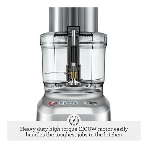 브레빌 Breville Sous Chef Peel and Dice 16 Cup Food Processor BFP820BAL, Brushed Stainless Steel