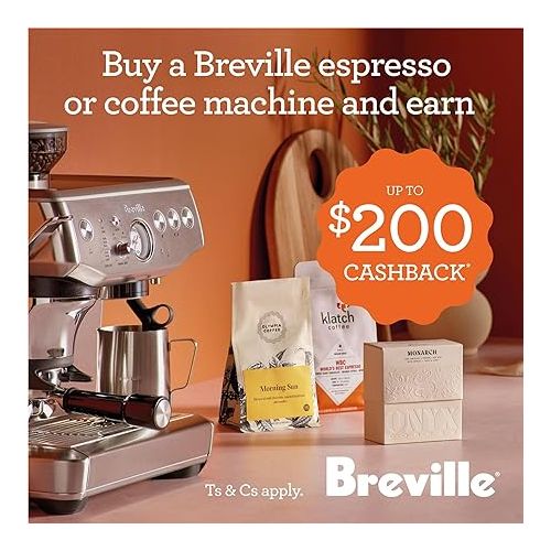 브레빌 Breville the Bambino Plus Espresso Machine, BES500DBL, Damson Blue