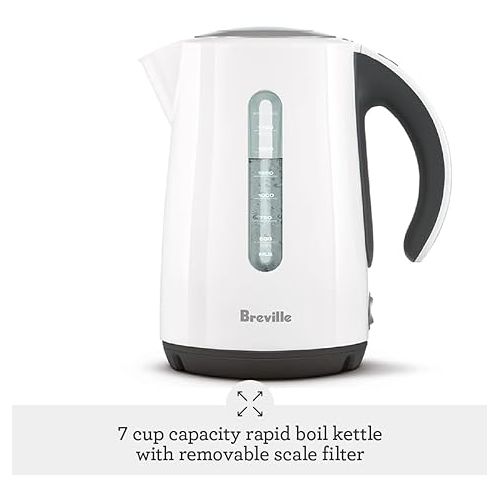 브레빌 Breville the Soft Top™ Electric Kettle, BKE625WHT, White