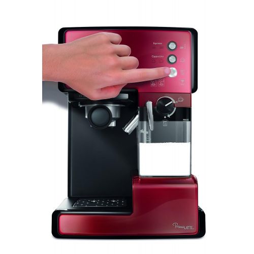 브레빌 Breville VCF046X PrimaLATTE 3 in 1 Kaffeemaschine, 1.5 liters, Rot/Metallic