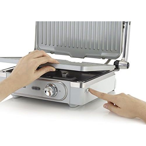 브레빌 Breville VHG026X Grill mit Duraceramic Beschichtung, 18/8 Stainless Steel, Edelstahl