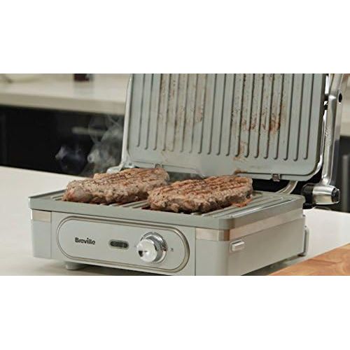 브레빌 Breville VHG026X Grill mit Duraceramic Beschichtung, 18/8 Stainless Steel, Edelstahl