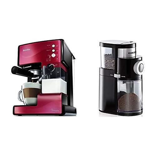 브레빌 Breville VCF046X PrimaLATTE 3 in 1 Kaffeemaschine, 1.5 liters, Rot/Metallic